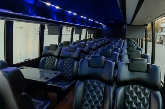 Interior of Motor coach/bus