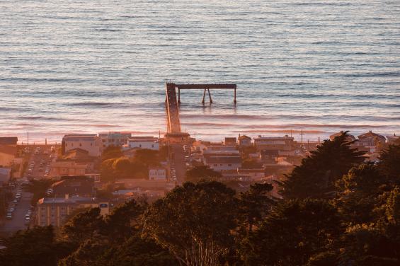 Pacifica Pier at Sunset by Bradley Wittke