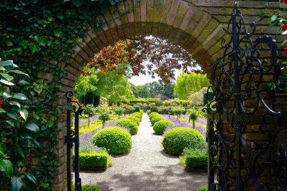 Filoli - looking at walkway from gate by Gretchine Nievarez