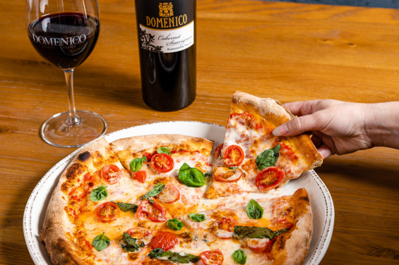 Pizza-and-wine-at-osteria-at-domenico-winery