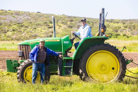 Iacopi Farms Family on Tractor