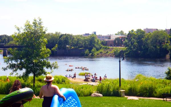 Floating in Eau Claire, Wisconsin