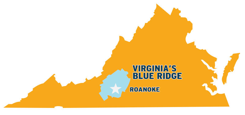 Virginia's Blue Ridge - Virginia State Map