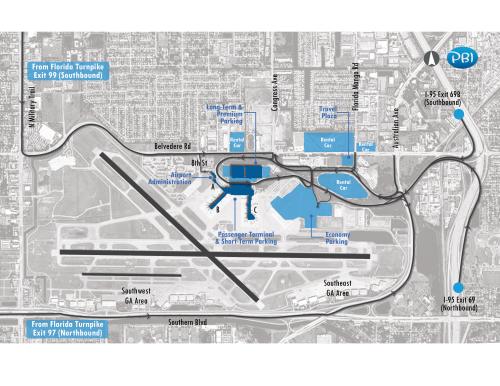 PBI Parking Map