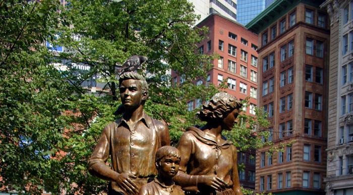 Irish Famine Statue in Boston