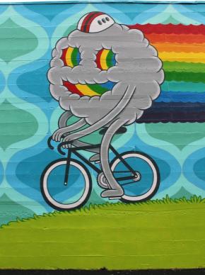 Biking Mural-Credit Rather Severe