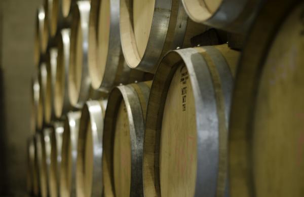 Wine Barrels at Heart and Hands Wine Company
