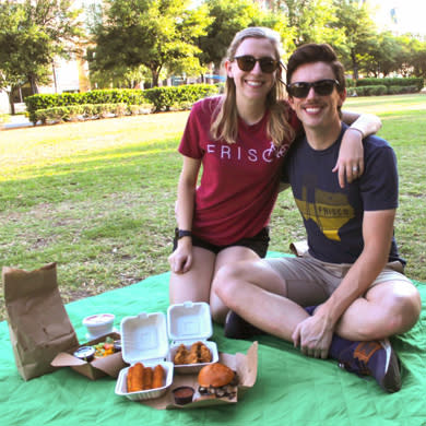 Picnic in Simpson Plaza