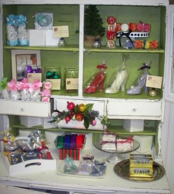 Confection Delights never fails to have something that is as pleasing to the eye as it is to your taste buds. Confection Delights cabinet
