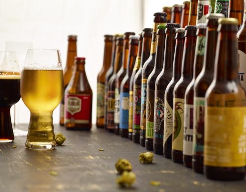 Row of Craft Beer