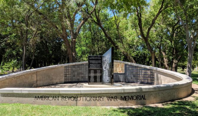 Revolutionary War Memorial, Veterans Memorial Park Wichita, KS
