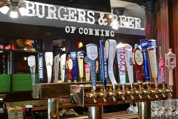 Tap Line at Burgers & Beer