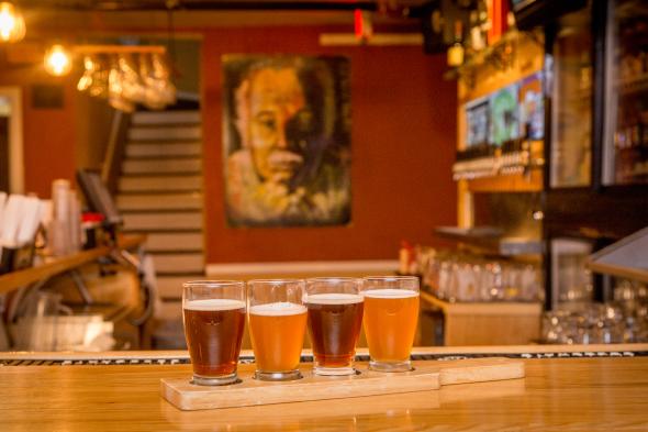 Careys Brew House bar