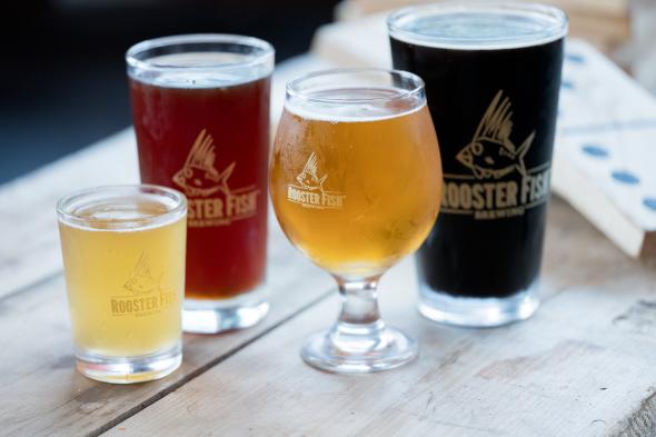 Rooster Fish Brewing Glasses