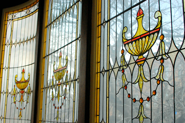 Tiffany Windows at Montour Falls Library