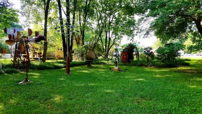 Mike Roig Sculptures at home in Carrboro