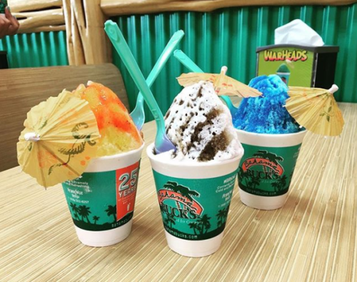 Shaved ice from Bahama Bucks