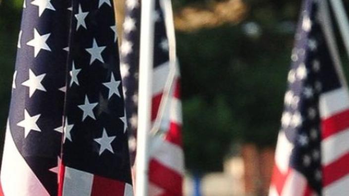 America 250 Historical Flag Display