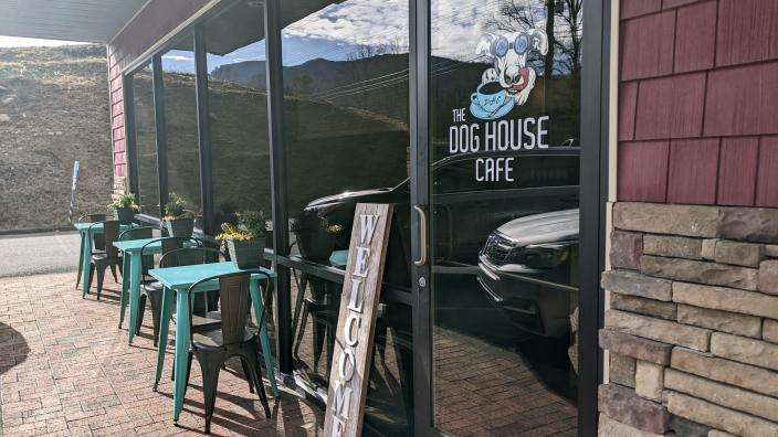 Dog sales house cafe