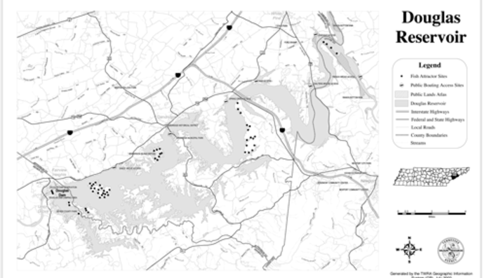 Map Of Douglas Lake Tn Douglas Lake