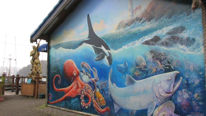 Whale Mural By Mark Storaasli