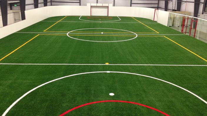 indoor soccer water tower