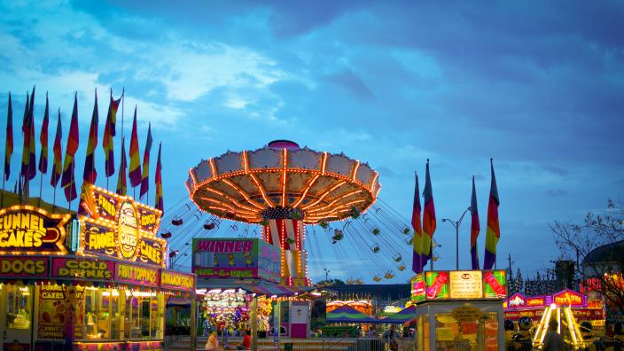Cherry Blossom Festival Amusement Ride Midway 2018