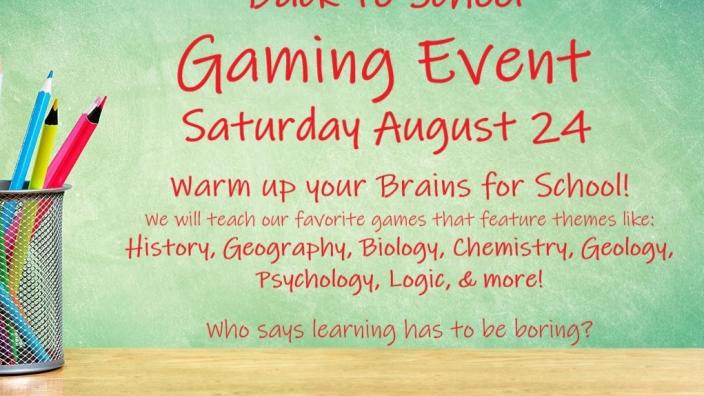 Back to School Games Day
