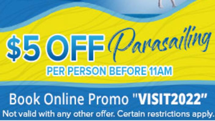 Downwind Sails Parasailing - $5 Off Parasailing | Myrtle ...