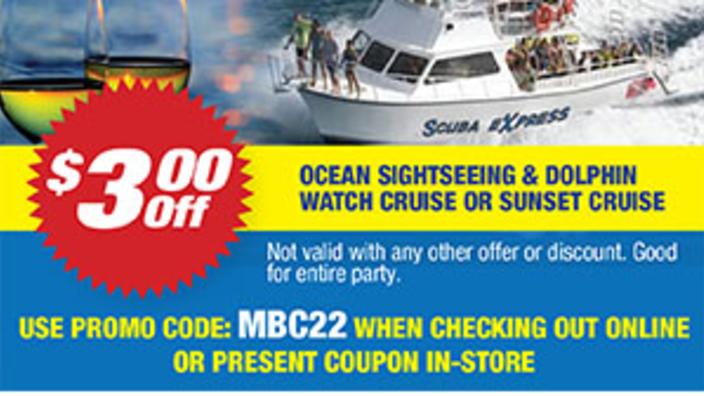 Express Watersports - $3 Off Ocean Sightseeing Dolphin Watch ...