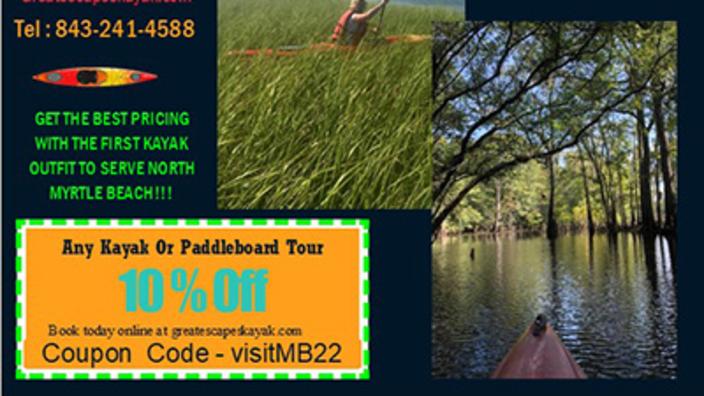 10% Off Any Kayak or Paddleboard Tour | Longs, SC