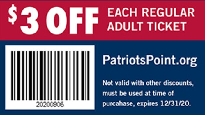 Patriots Point Naval Maritime Museum 3 Off Each Regular Adult Ticket