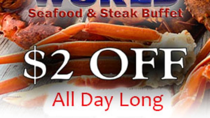 Seafood World Seafood & Steak Buffet - $2 Off All Day Long ...