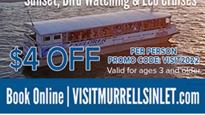 $4 Off Per Person Sunset and Eco Cruise | Murrells Inlet, SC