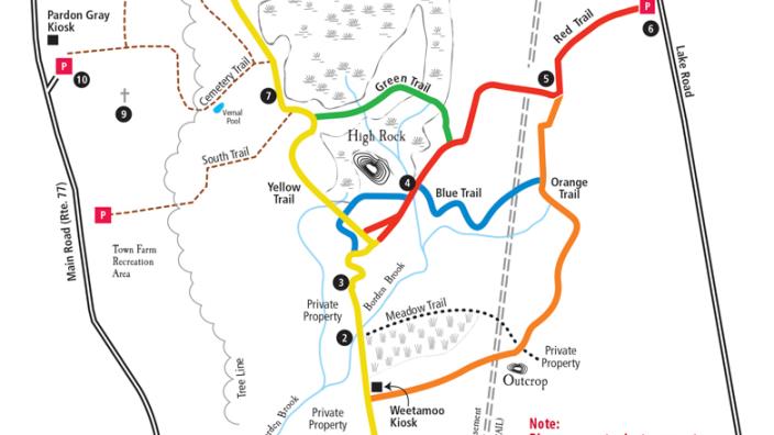 Weetamoo Woods Trail Map Weetamoo Woods Tiverton Ri Discover Newport