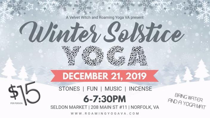 Winter Solstice Yoga At A Velvet Witch 21 Dec 2019