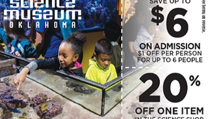 $1 OFF PER PERSON FOR UP TO 6 PEOPLE at the Science ...