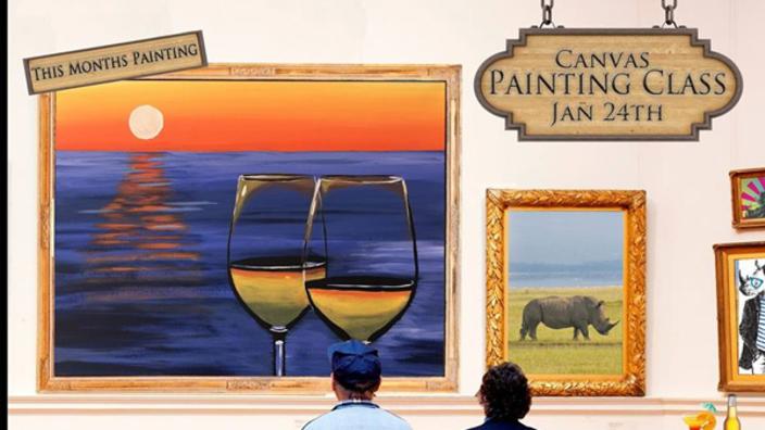 Canvas Painting With Cocktails At White Rhino Dyer In 46311