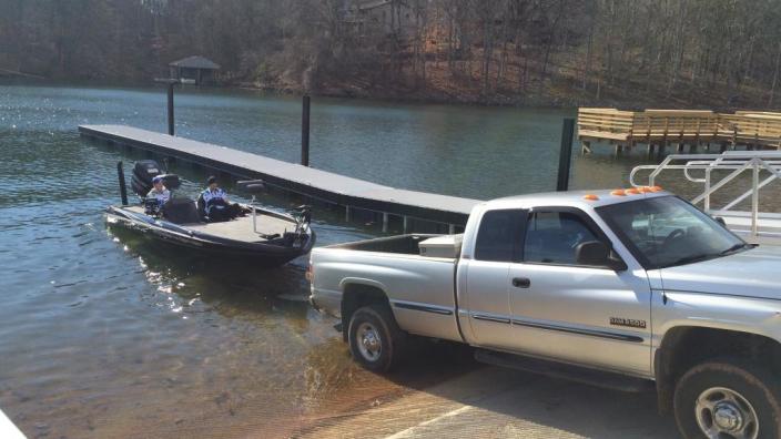 Webster lake public boat ramp
