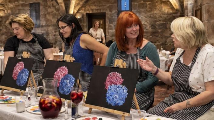 Pimm's & Paint at Tales of Tea at St Mary's Guildhall