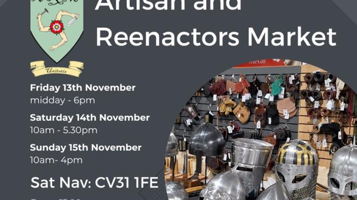 Artisan and Reenactors Market at Warwickshire Event Centre