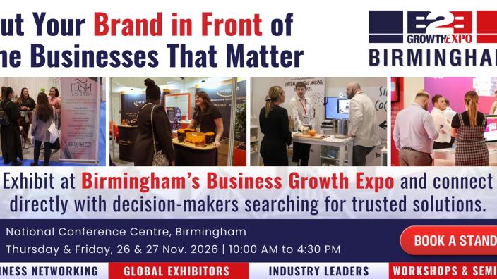 Birmingham B2B Growth Expo 2026| Book Your Stand At B2B Show