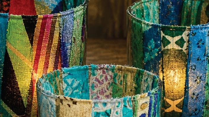 Silk Decoupage Workshop at Old Down Country Park at Old Down Country Park