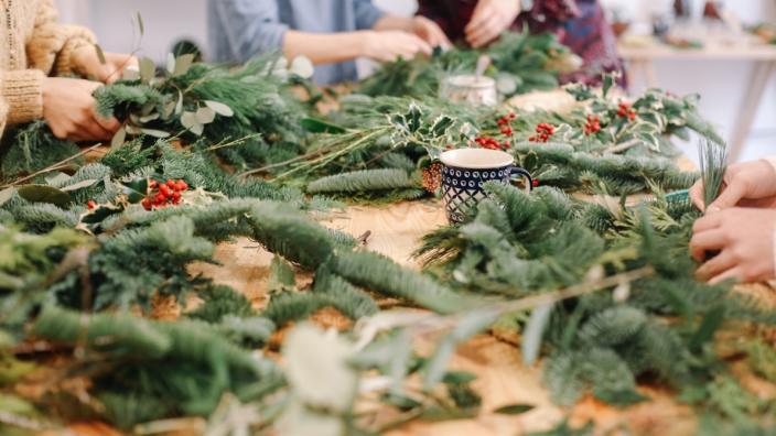 Christmas Wreath Workshops at Old Down Country Park at Old Down Country Park