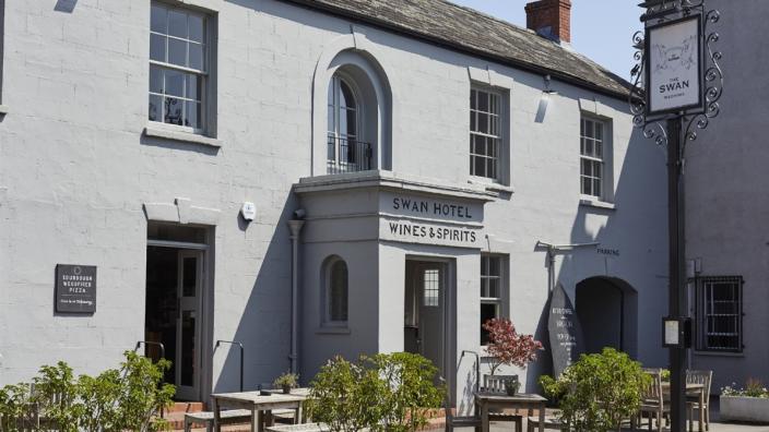 Village garden party at The Swan, Wedmore at The Swan