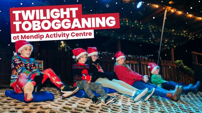 Twilight Tobogganing at Mendip Activity Centre at Lyncombe Drive