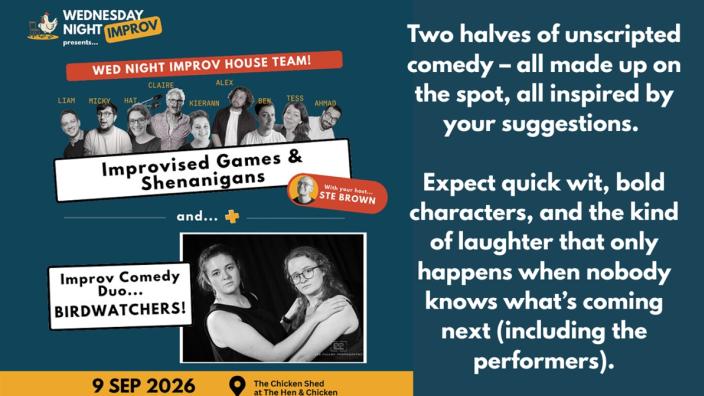 Wednesday Night Improv at Hen and Chicken at 210 North Street