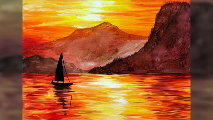 Paint a Pic: Golden Harbour at The Queens Nook of Crosby
