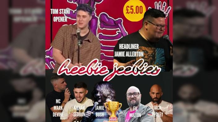 Liverpool Laughs Comedy show with headliner Jamie Allerton at Heebie Jeebies