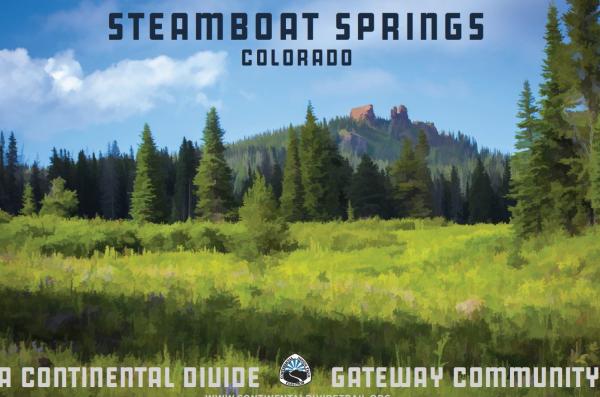 Steamboat Springs, Colorado is a Continental Divide Trail Gateway Community
